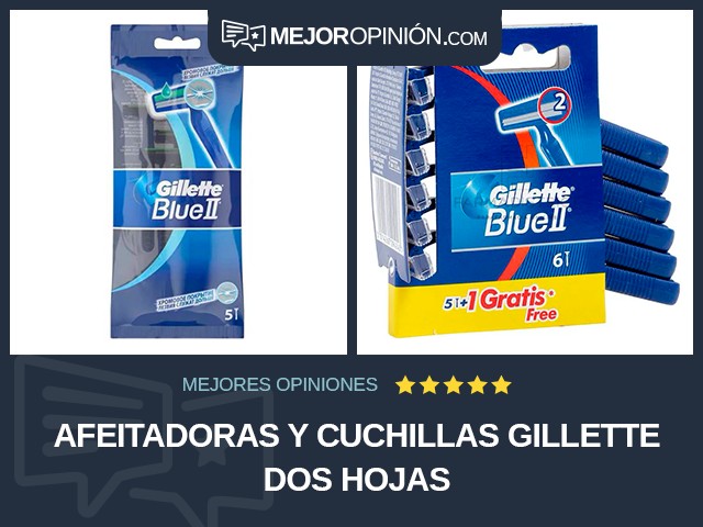 Afeitadoras y cuchillas Gillette Dos hojas