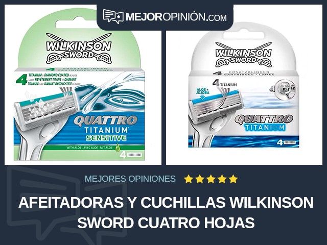 Afeitadoras y cuchillas Wilkinson Sword Cuatro hojas