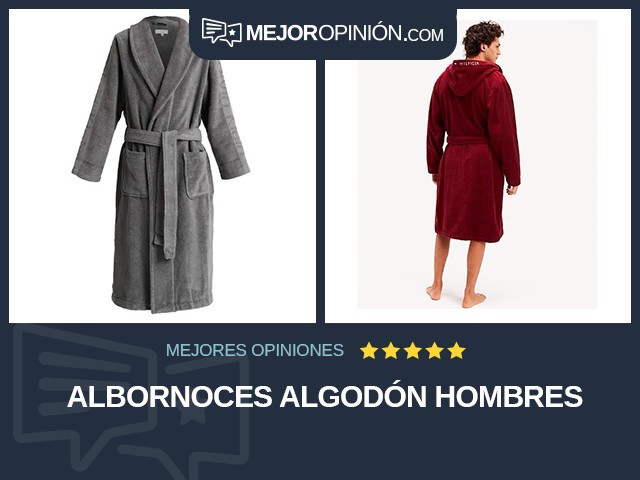 Albornoces Algodón Hombres