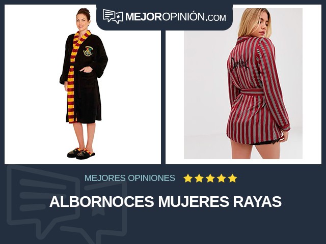 Albornoces Mujeres Rayas