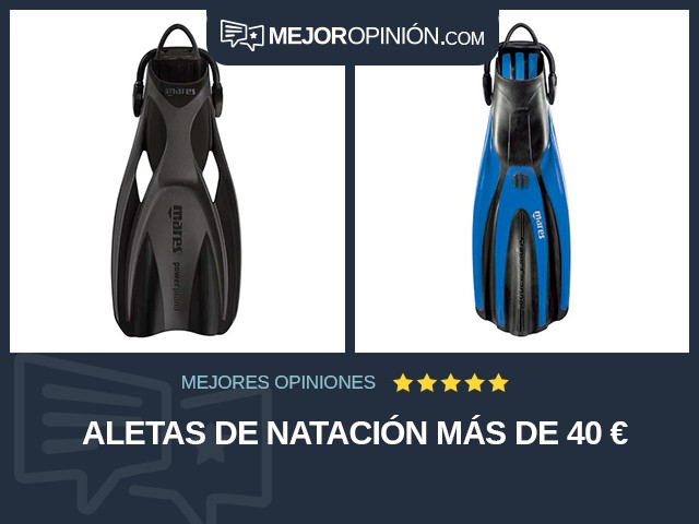 Aletas de natación Más de 40 €