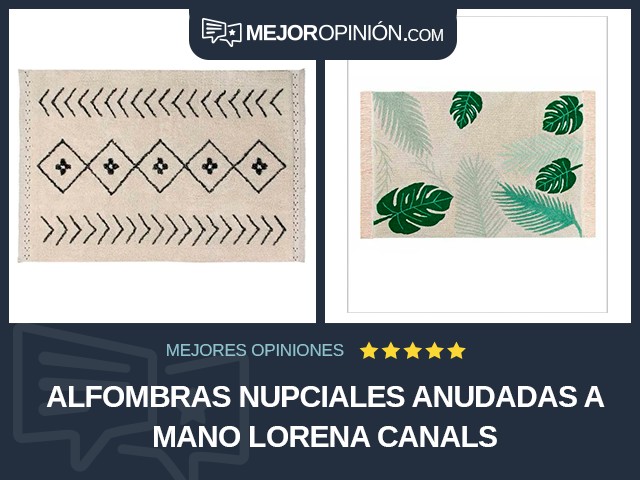 Alfombras nupciales Anudadas a mano Lorena Canals