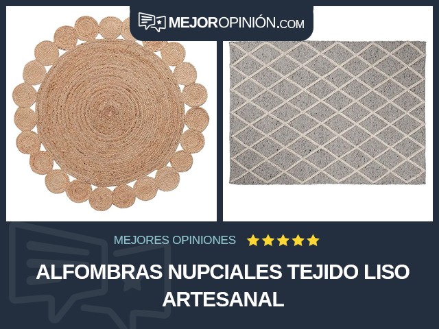 Alfombras nupciales Tejido liso Artesanal