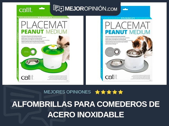 Alfombrillas para comederos De acero inoxidable