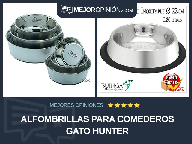 Alfombrillas para comederos Gato HUNTER