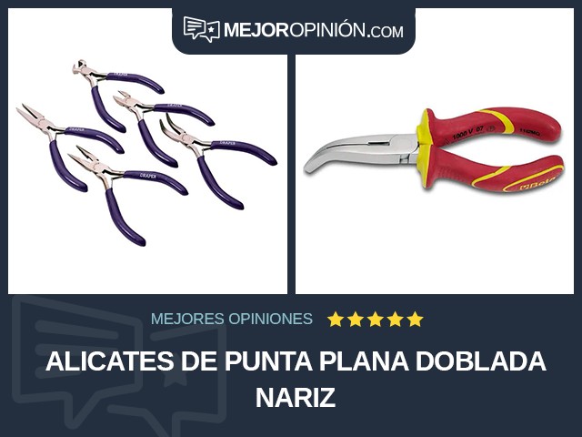 Alicates De punta plana Doblada nariz