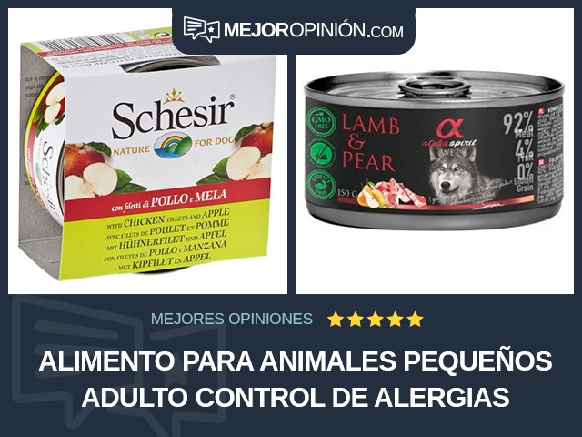 Alimento para animales pequeños Adulto Control de alergias
