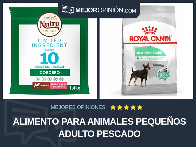 Alimento para animales pequeños Adulto Pescado