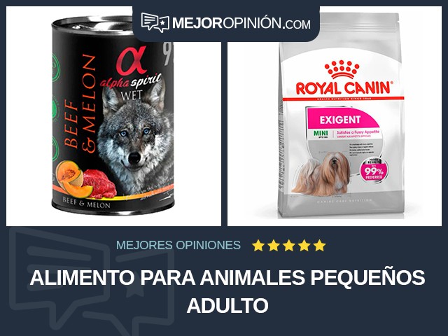 Alimento para animales pequeños Adulto