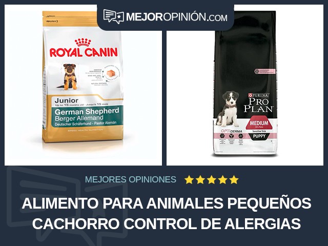 Alimento para animales pequeños Cachorro Control de alergias