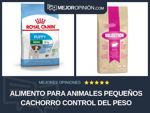 Alimento para animales pequeños Cachorro Control del peso