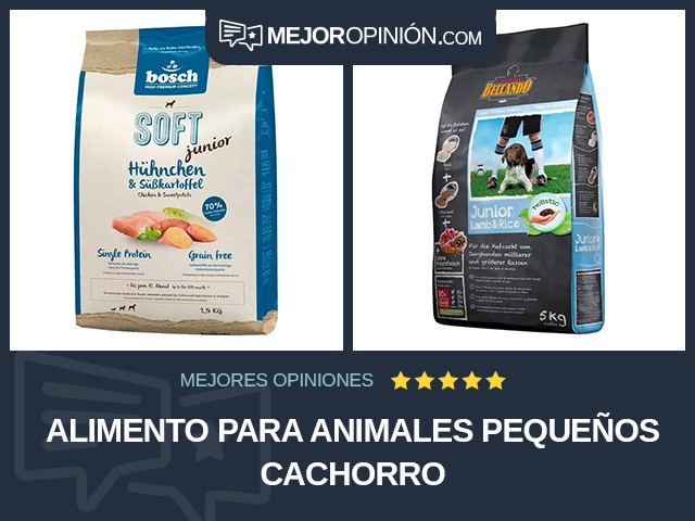 Alimento para animales pequeños Cachorro