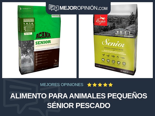 Alimento para animales pequeños Sénior Pescado