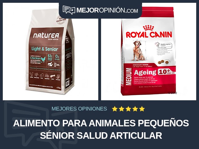 Alimento para animales pequeños Sénior Salud articular