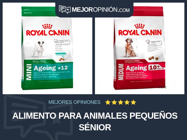 Alimento para animales pequeños Sénior