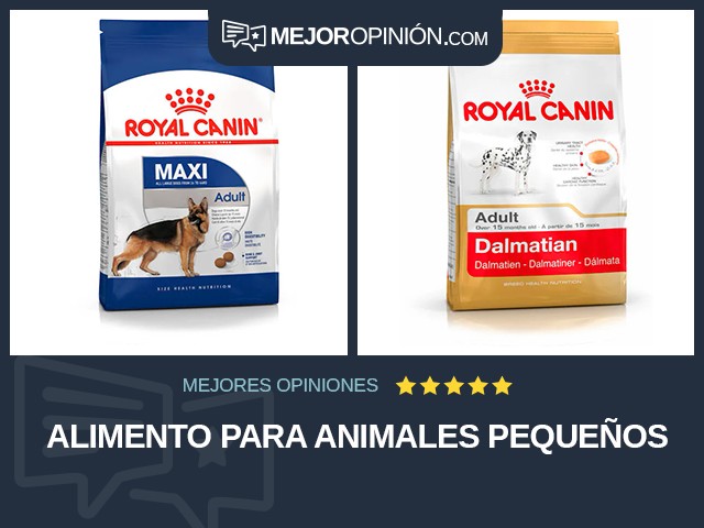 Alimento para animales pequeños