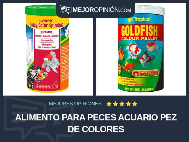 Alimento para peces Acuario Pez de colores