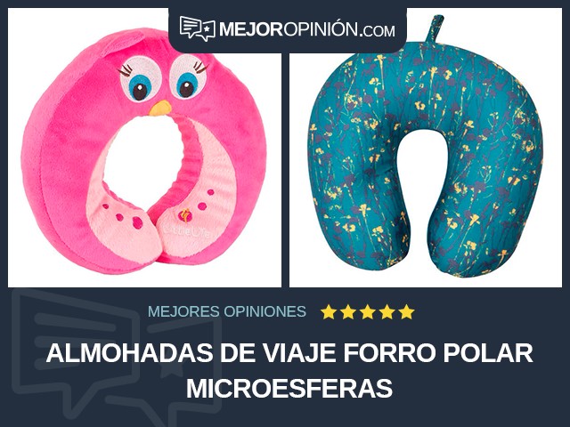 Almohadas de viaje Forro polar Microesferas