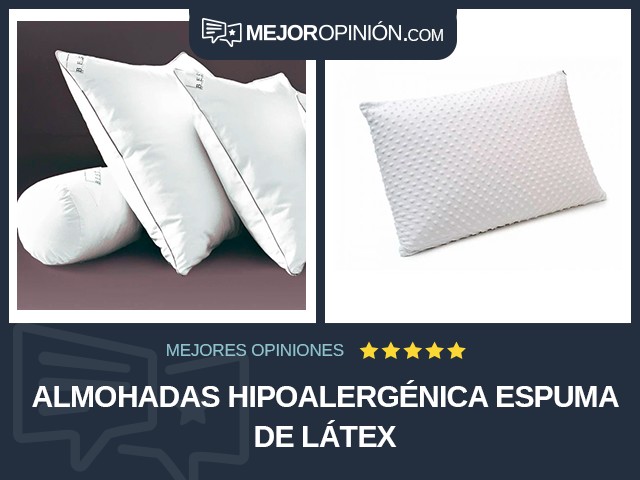 Almohadas Hipoalergénica Espuma de látex