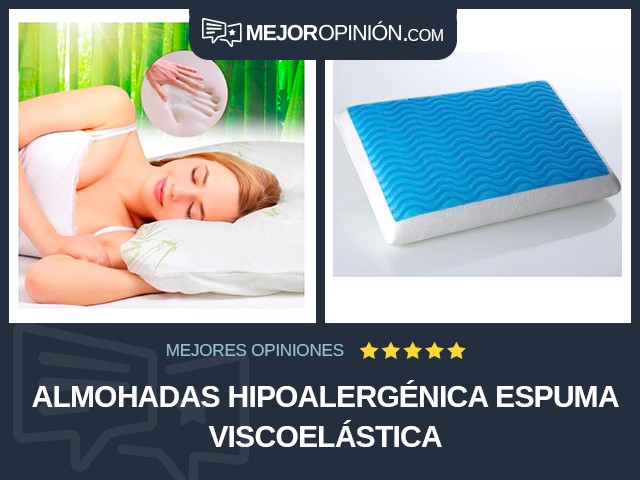 Almohadas Hipoalergénica Espuma viscoelástica