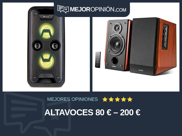 Altavoces 80 € – 200 €