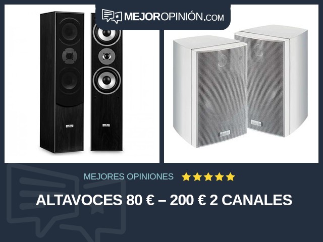 Altavoces 80 € – 200 € 2 canales