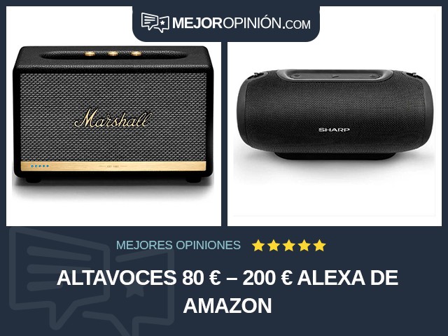 Altavoces 80 € – 200 € Alexa de Amazon