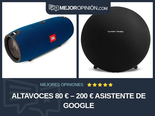 Altavoces 80 € – 200 € Asistente de Google