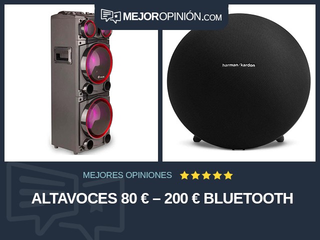 Altavoces 80 € – 200 € Bluetooth