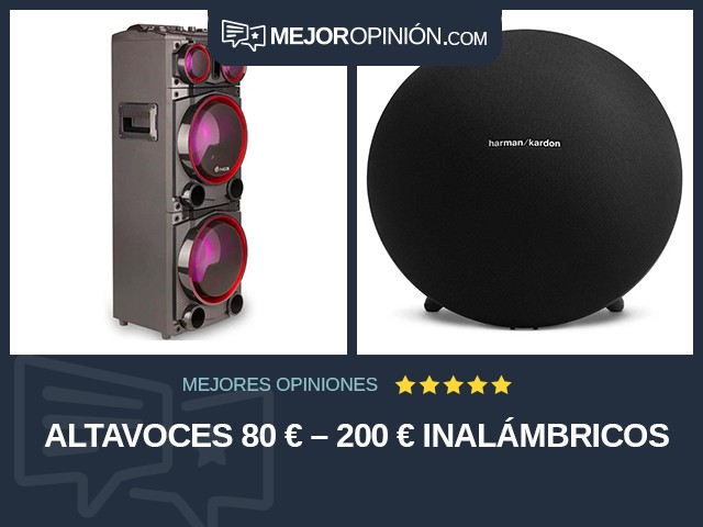 Altavoces 80 € – 200 € Inalámbricos