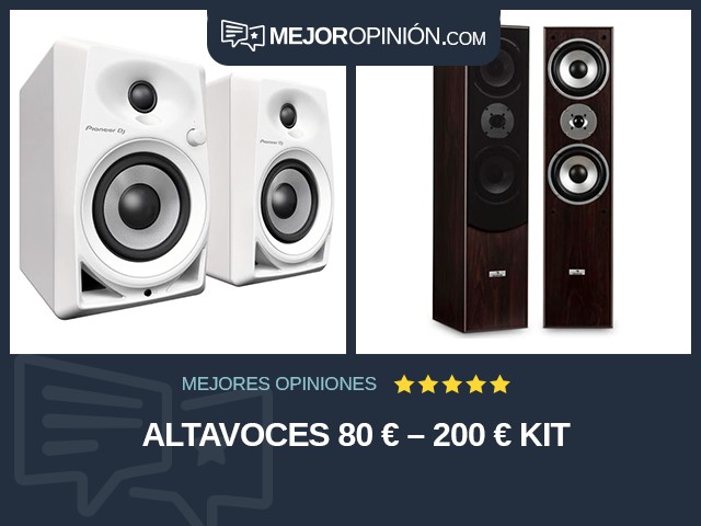 Altavoces 80 € – 200 € Kit
