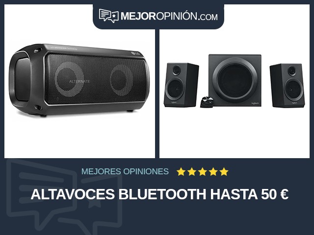 Altavoces Bluetooth Hasta 50 €