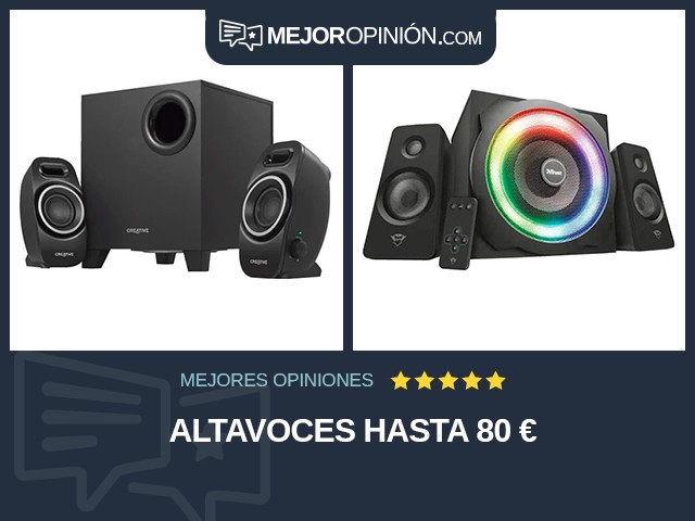 Altavoces Hasta 80 €