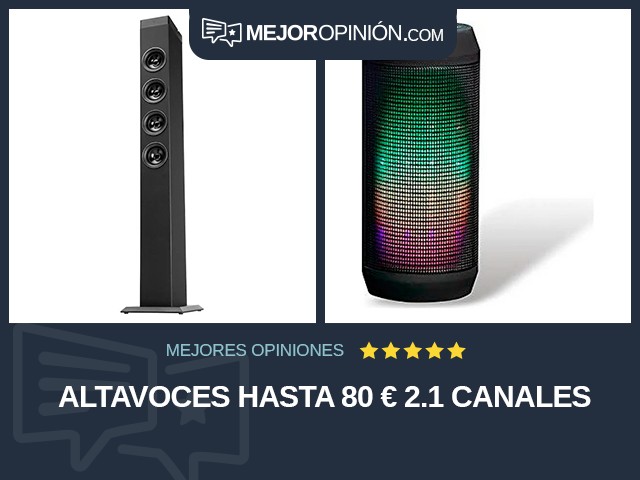 Altavoces Hasta 80 € 2.1 canales