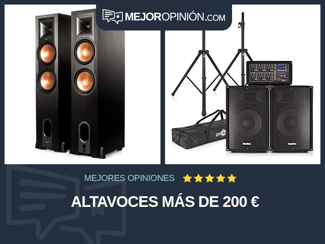 Altavoces Más de 200 €