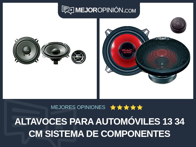 Altavoces para automóviles 13 34 cm Sistema de componentes