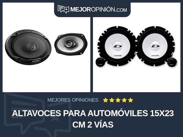 Altavoces para automóviles 15x23 cm 2 vías