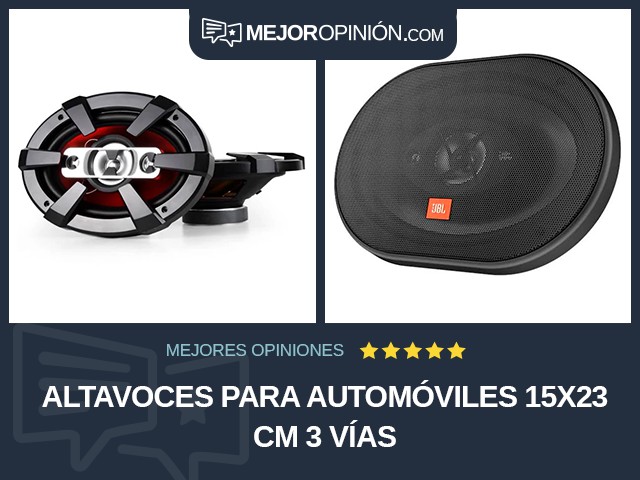 Altavoces para automóviles 15x23 cm 3 vías