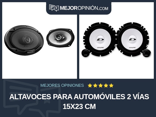 Altavoces para automóviles 2 vías 15x23 cm