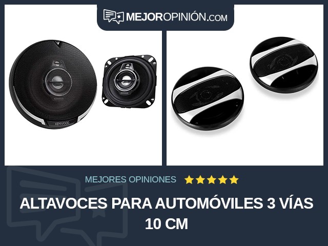 Altavoces para automóviles 3 vías 10 cm