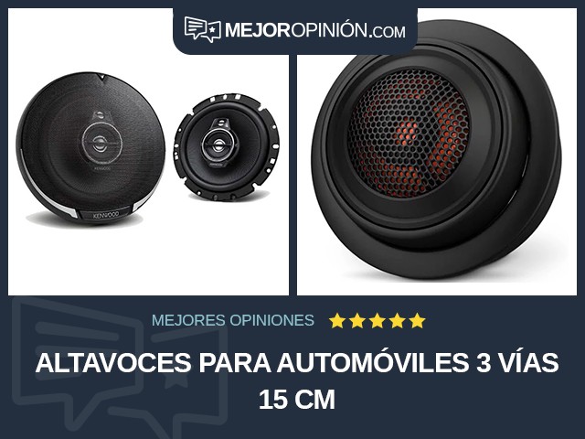 Altavoces para automóviles 3 vías 15 cm