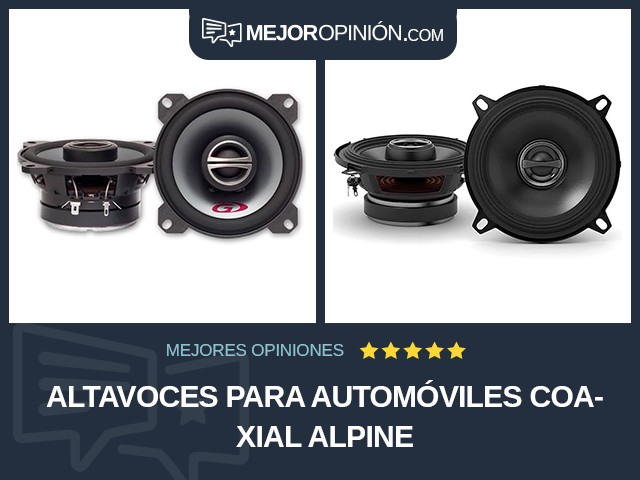 Altavoces para automóviles Coaxial Alpine