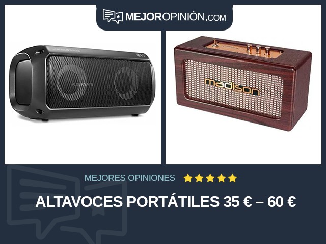 Altavoces Portátiles 35 € – 60 €