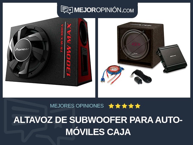 Altavoz de subwoofer para automóviles Caja