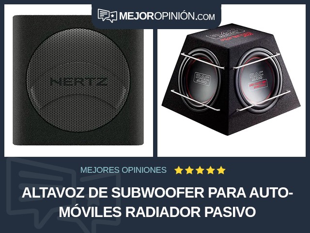 Altavoz de subwoofer para automóviles Radiador pasivo