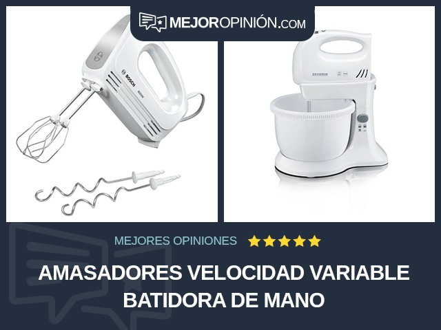 Amasadores Velocidad variable Batidora de mano