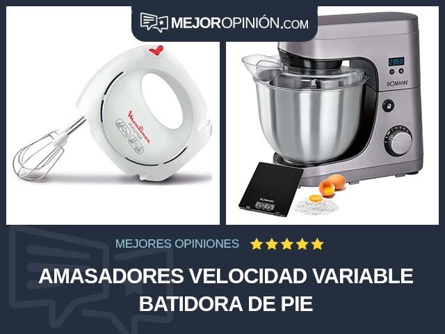 Amasadores Velocidad variable Batidora de pie