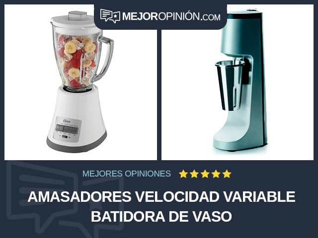 Amasadores Velocidad variable Batidora de vaso