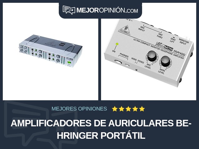 Amplificadores de auriculares BEHRINGER Portátil