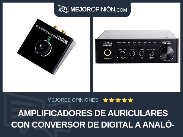 Amplificadores de auriculares Con conversor de digital a analógico Fostex